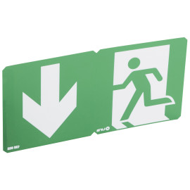 Pictogramme signalisation d'évacuation universel BAES et LSC Uraone