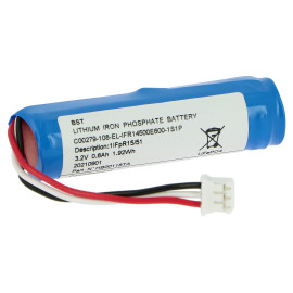 Batterie de remplacement LiFePO4 3,2V 600mAh pour BAES Évacuation, BAES+BAEH, BAEH et BAES+DBR Uralife V