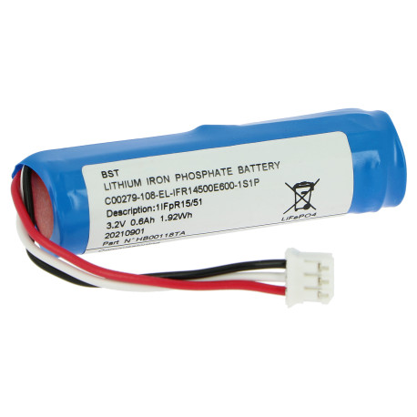 Batterie de remplacement LiFePO4 3,2V 600mAh pour BAES Évacuation, BAES+BAEH, BAEH et BAES+DBR Uralife V