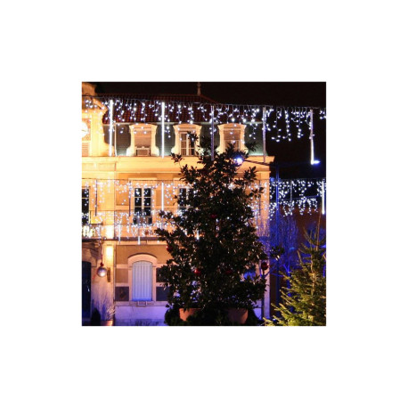 Kit de 5 guirlandes lumineuses 10m 100 LED extérieur - H. 0,58m - BLANC