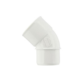 Coude simple PVC MF évacuation 45° mâle/femelle DN40