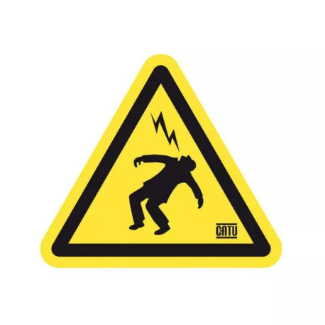 ETIQUETTE AUTOCOLLANTE - HOMME FOUDROYE - 100X90