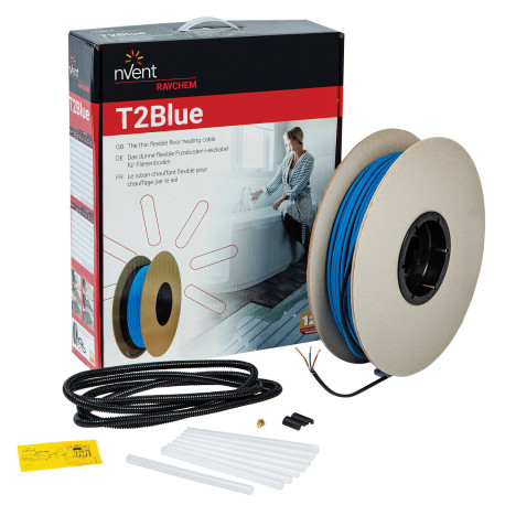 Câble de chauffage par le sol T2Blue-20 - 20 W/m - 11 m - sans thermostat