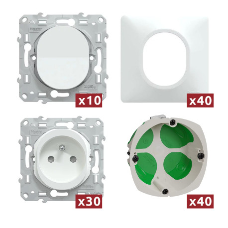 Probox appareillage Ovalis - Schneider Electric - Blanc
