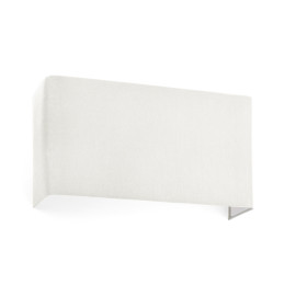 Applique murale beige COTTON RCT horizontal - 2 douilles