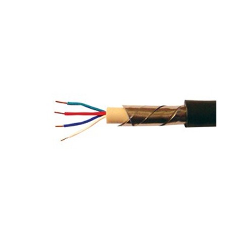 Câble téléreport arme 2Px0,6 noir - vendu au mètre