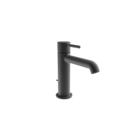 Mitigeur de lavabo regular avec vidage tirette Picche noir mat