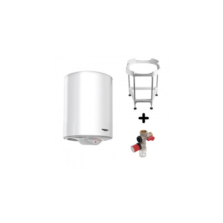 Pack Chauffe-eau Vertical Mural 100L Ariston SAGEO + Trépied + Groupe Sécurité