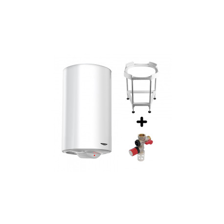 Pack Chauffe-eau Vertical Mural 200L Ariston SAGEO + Trépied + Groupe Sécurité