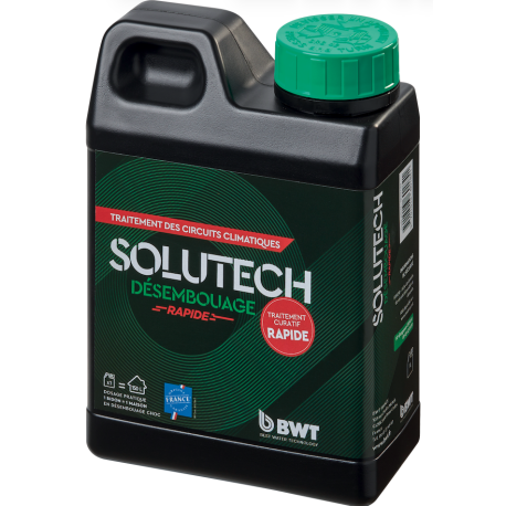 Traitement curatif SoluTECH Désembouage rapide BWT - Pour circuit climatique - Bidon 1L
