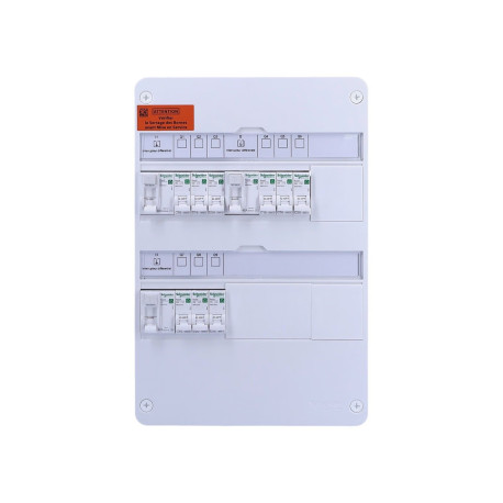 Tableau électrique pré-équipé Resi9 XP - 2 rangées - 3ID - 40A - 9 disjoncteurs - 13 modules