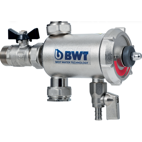 Filtre désemboueur magnétique Silvermag BWT - Spécial chaudières murales - 3/4" - 1.3m³/h - 800µm