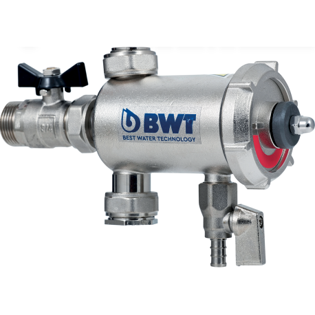 Filtre désemboueur magnétique Silvermag BWT - Spécial chaudières murales - 3/4" - 1.3m³/h - 800µm