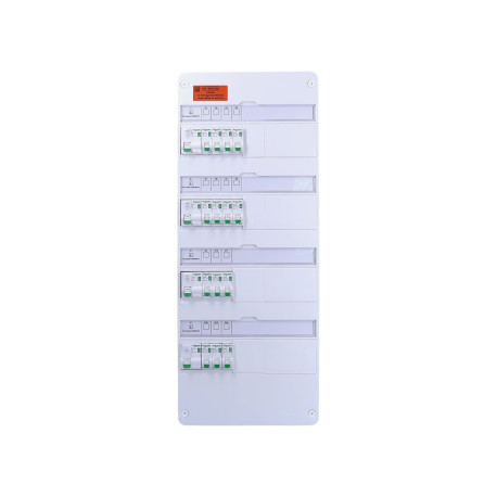 Tableau électrique pré-équipé Resi9 XE - 4 rangées - 4ID - 40A - 14 disjoncteurs - 13 modules