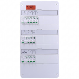Tableau électrique pré-équipé Resi9 XE - 3 rangées - 3ID - 40A - 10 disjoncteurs - 13 modules