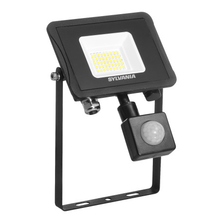 Projecteur LED extérieur START Flood 27W 3000lm 3000K Noir - Avec détecteur mouvement et luminosité