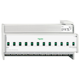 Actionneur de commutation KNX 12 sorties 16A - Commande manuelle