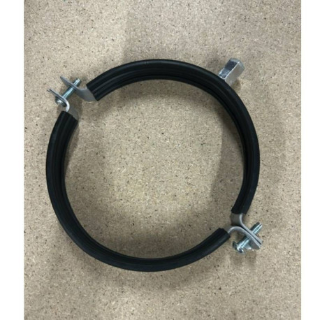 Collier support galva anti vibratile - Diamètre 125mm