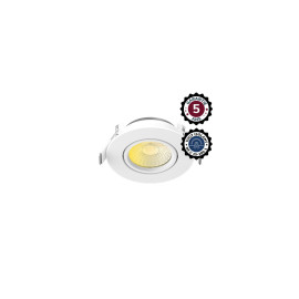 Spot LED encastrable orientable 6W IP65 - 3 températures de couleur