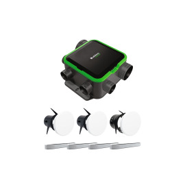 Kit VMC EasyHome PureAir Compact Premium - Simple flux Hygro - 400 m³/h - 21 dB - Avec bouches et entrées d'air