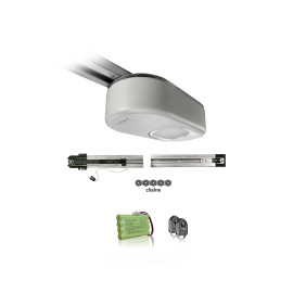 Pack chaine motorisation DEXXO SMART 1000 io Somfy - Eclairage LED - Pour porte de garage