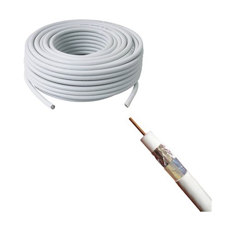 Câble antenne COAX TV (classe A) 17PATC - vendu par rouleau de 100 mètres