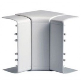 Angle intérieur variable 70° à 120° NIAV - Pour goulotte TerCia 90x55mm - Blanc