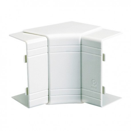 Angle intérieur variable 70° à 120° NIAV - Pour goulotte 150x60mm - Blanc