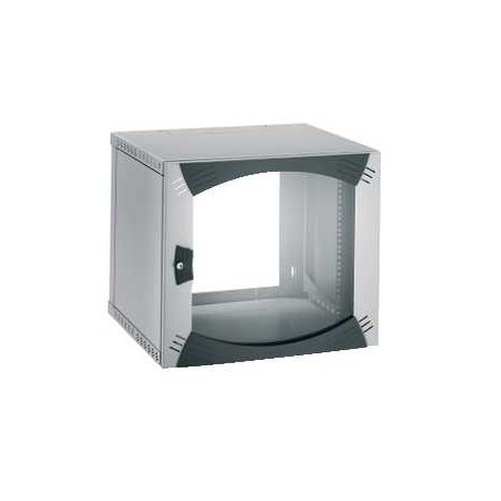 Coffret Actassi 19” OPB 9U - Chassis fixe, porte vitrée - Dimensions 513 x 600 x 500mm