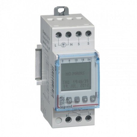 Interrupteur horaire programmable - Multifonctions hebdomadaires - 24V