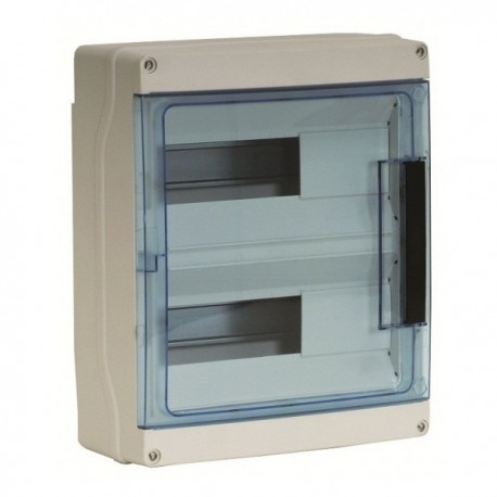 Coffret étanche modulaire 24 modules - Plastrons à entrées directes
