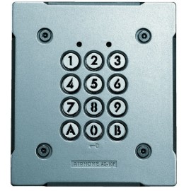 Clavier antivandalisme encastré en métal injecté - 100 codes - 2 relais