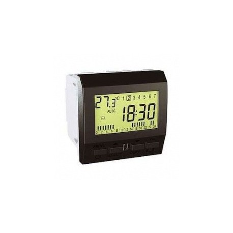 Unica Interrupteur Horaire Programmable - 2 Modules - Graphite