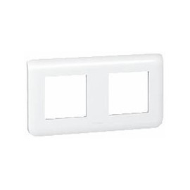 Boite de 10 plaques Mosaic - 2x2 modules - Blanc - Horizontal