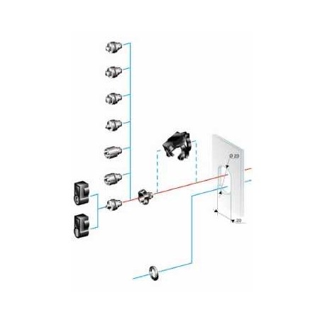 Manette + insert + clé 1242E pour coffret Thalassa