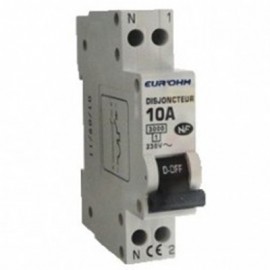 Disjoncteur 1P+N - 10 A