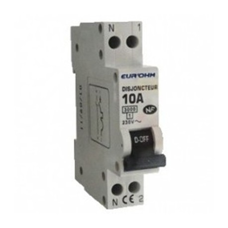 Disjoncteur 1P+N - 10 A