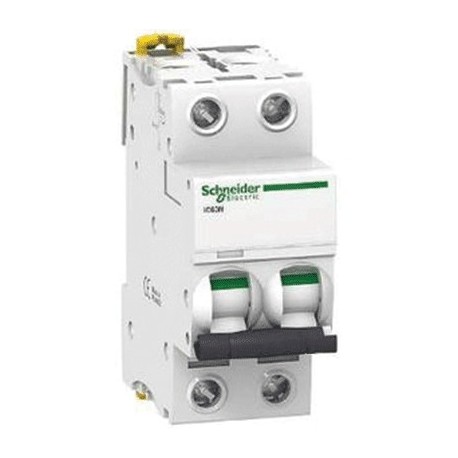 Disjoncteur modulaire Acti9 - iC60N - 2P - 50A - courbe C