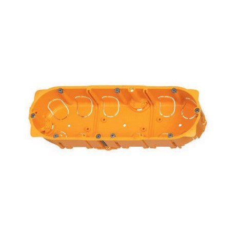 Boite d'encastrement Batibox pour cloisons séches - Triple poste - Prof 50mm