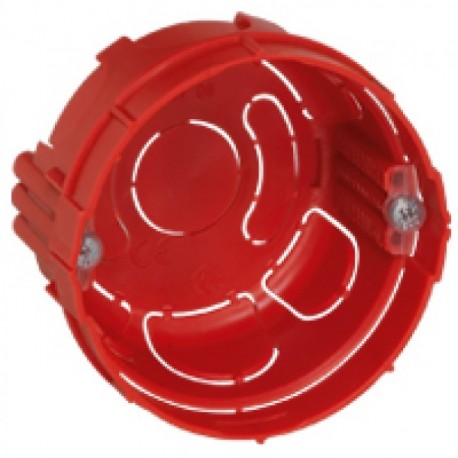 Boîte d'encastrement monoposte Batibox pour maçonnerie avec vis - Ø67mm - profondeur 40mm