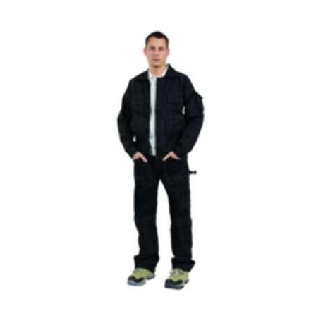 Veste de travail noire en coton - taille L