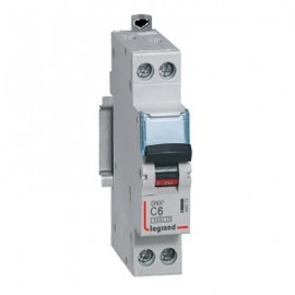 Disjoncteur DNXᶾ 4500 - 6 A - 1P+N - Courbe C - Bornes auto
