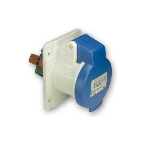 Prise industrielle droite 16 A - PratiKa - 2P+T - 200-250V CA - IP44