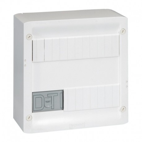 Coffret Multimédia Basique avec brassage - équipé et précâblé 4 prises RJ45