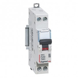 Disjoncteur DNXᶾ - 20A - 1P+N - Courbe D - Vis/Vis