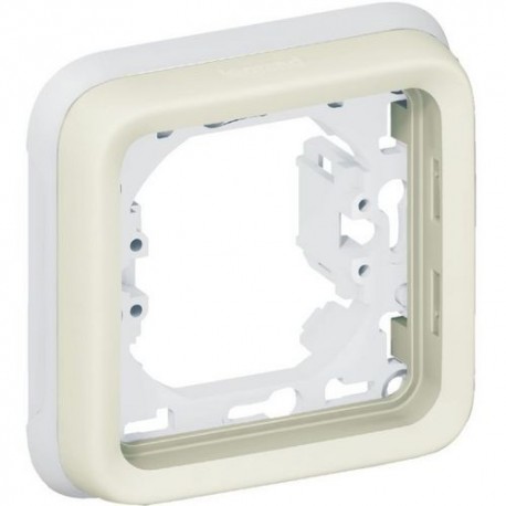 Support de plaque Plexo IP55 - 1 poste - Blanc