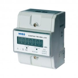 Compteur électrique Contax D triphasé - 80A - LCD