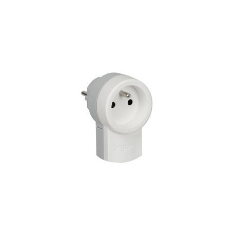 Fiche double fonction - 250 V - 16 A avec 2P+T 16 A - blanc