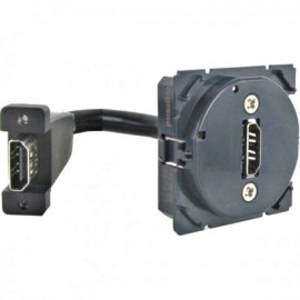 Prise audio vidéo HDMI type A Céliane - Préconnectorisée - 2 modules