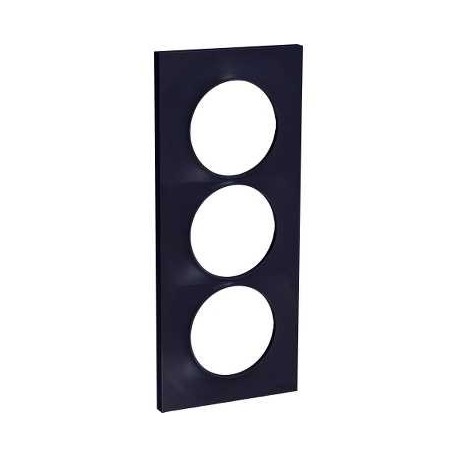 Plaque Odace Styl - Anthracite - Triple verticale